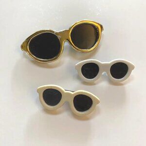 1980s Sunglasses Brooches Vintage Jewelry Accessory
